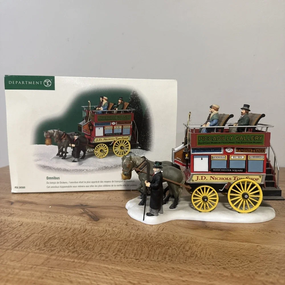 Department 56 Dickens Village Omnibus #56.58569 Heritage Christmas Carriage